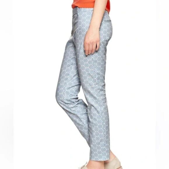 Gap Slim Cropped Pants Size 16 Geometric Print NWT - Picture 2 of 15